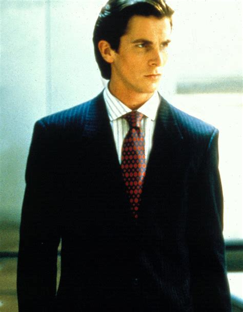 patrick bateman pinstripe suit.